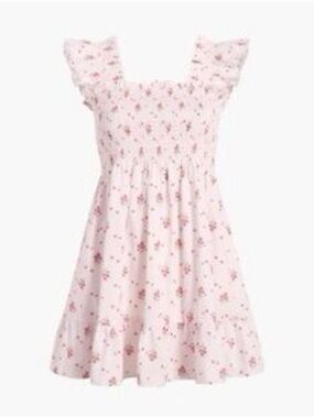 Hill House Elizabeth Nap Dress in Pink Ditsy Cotton, XS